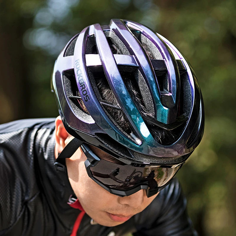 Bicycle Helmet Breathable Ultralight Integrally Molded Unisex Shockproof Adjustable Road Bike Helmet Cycling Equipment