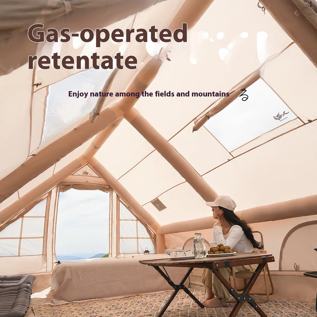 Inflatable Tent With Stove Plug