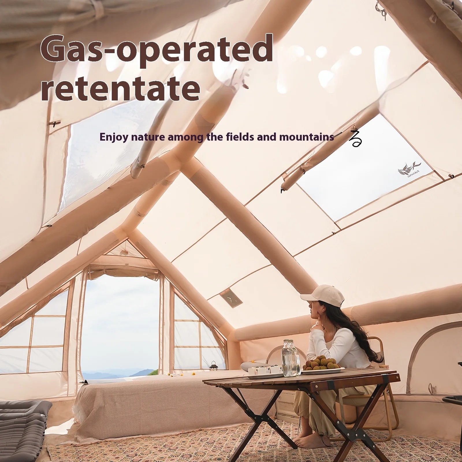 Inflatable Tent With Stove Plug