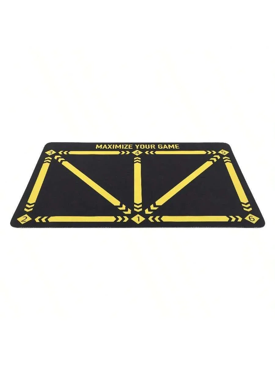 Soccer Ball Control Training Mat Stable Silent Rubber Base Digital Guidance Design Improve Ball Sense Daily Training
