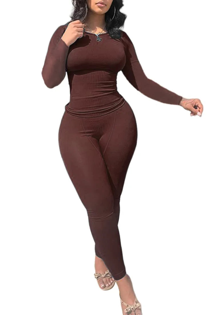 Womens Long sleeve Shirt  and Leggings Set Exercise wear 2 Piece Set