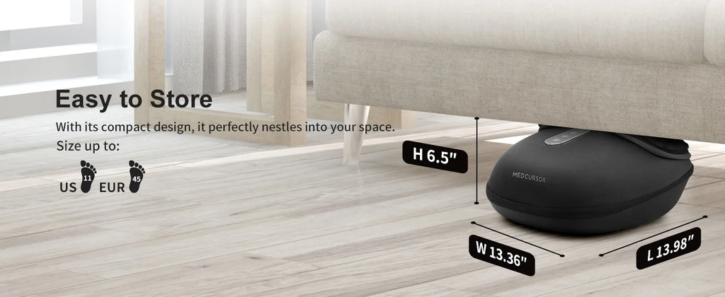 Foot Massager with Heating Therapy, Shiatsu Deep Kneading Roller for Muscle Relaxation and Pain Relief, Electric Foot Massage Machine