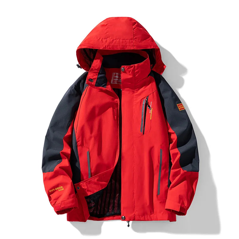 Men's Waterproof Hiking Jacket Large Size Windproof Windbreaker Camping Hunting Running Trekking Fishing Coat Men Outdoor