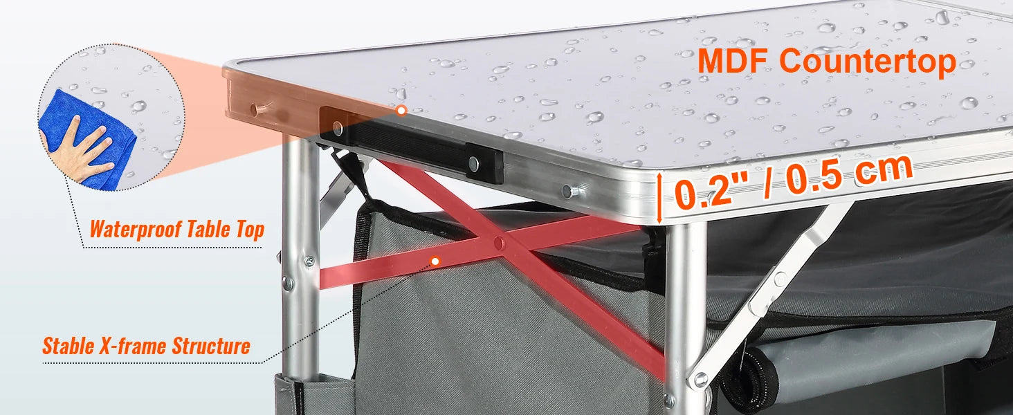 Folding Camping Table MDF Camping Table