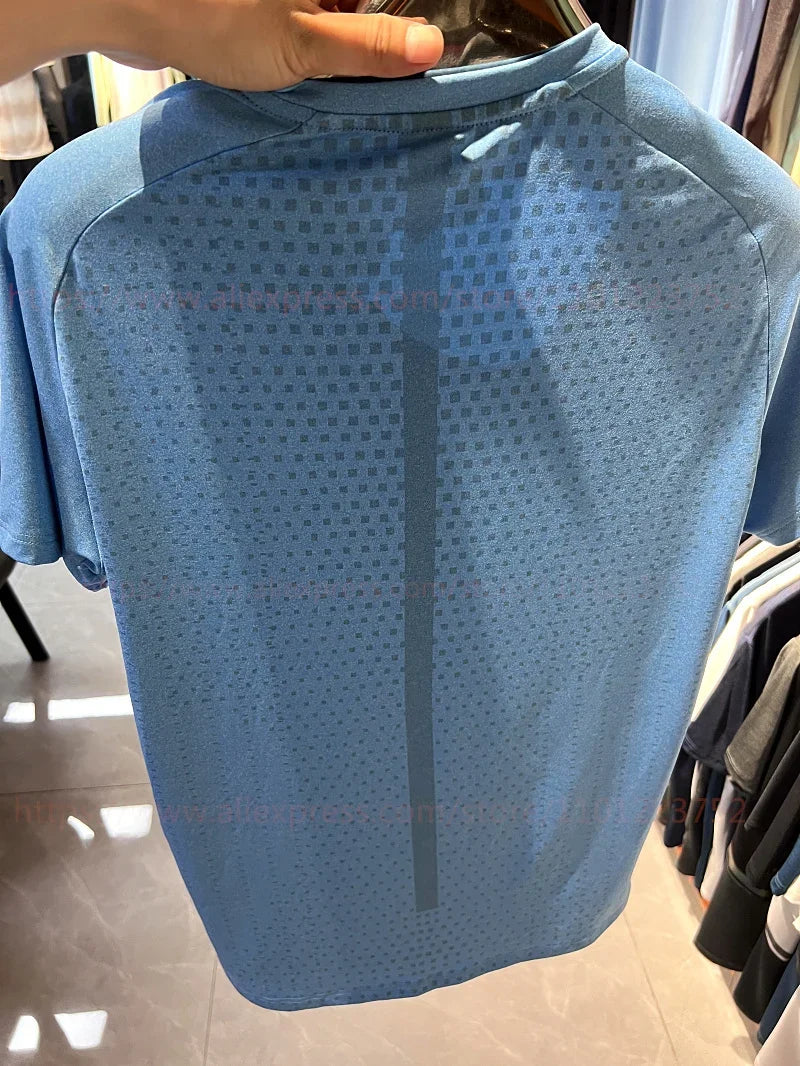 3D Print Gym Shirt Running Casual Outdoor Jogging Breathable Quick Dry Nylon Short Sleeve Training Tee