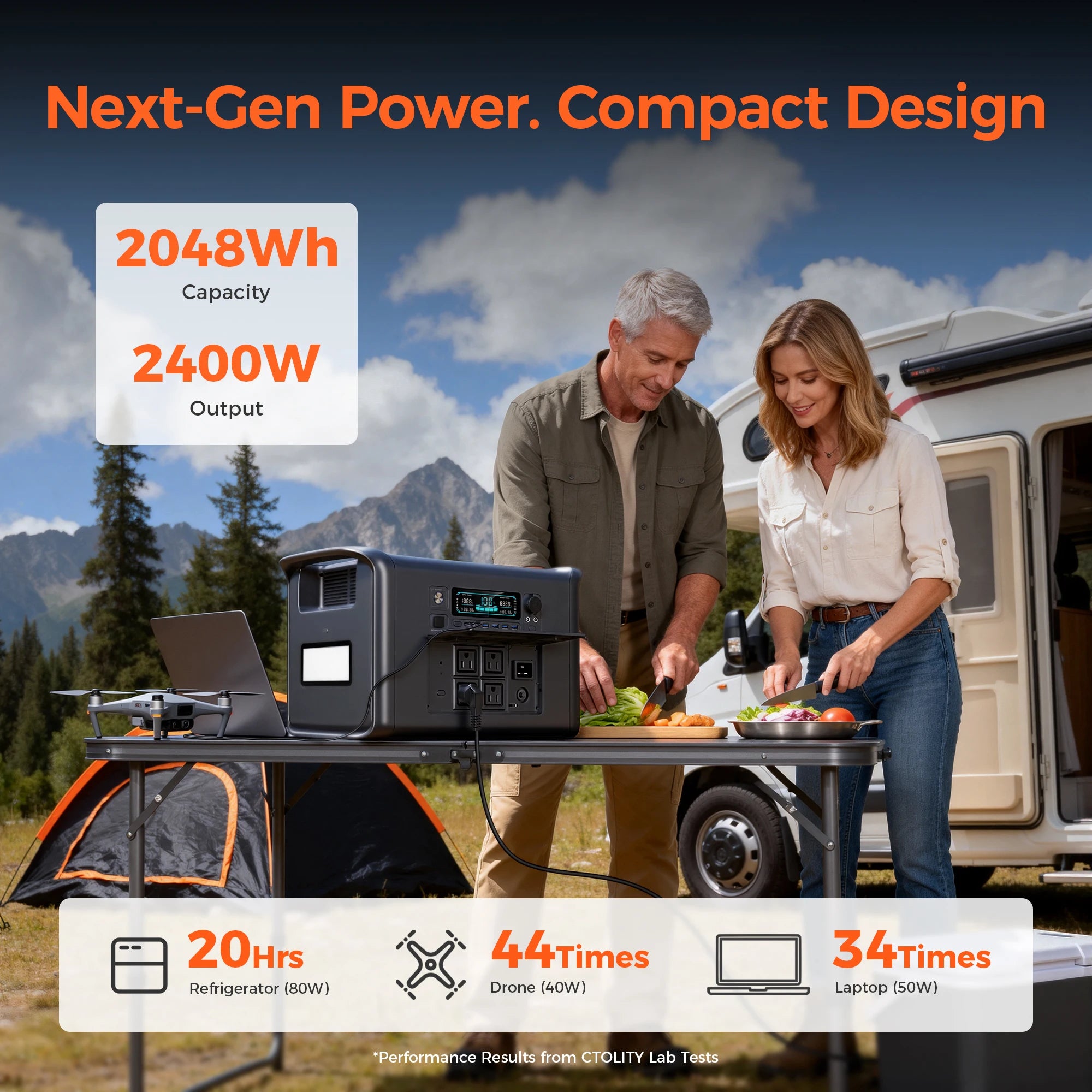 2400W 200W Power Station Outdoor Camping Portable 2048Wh Solar Generator LiFePO4 Battery 110V 192Wh Power Bank Home Backup Emergency Power Supply