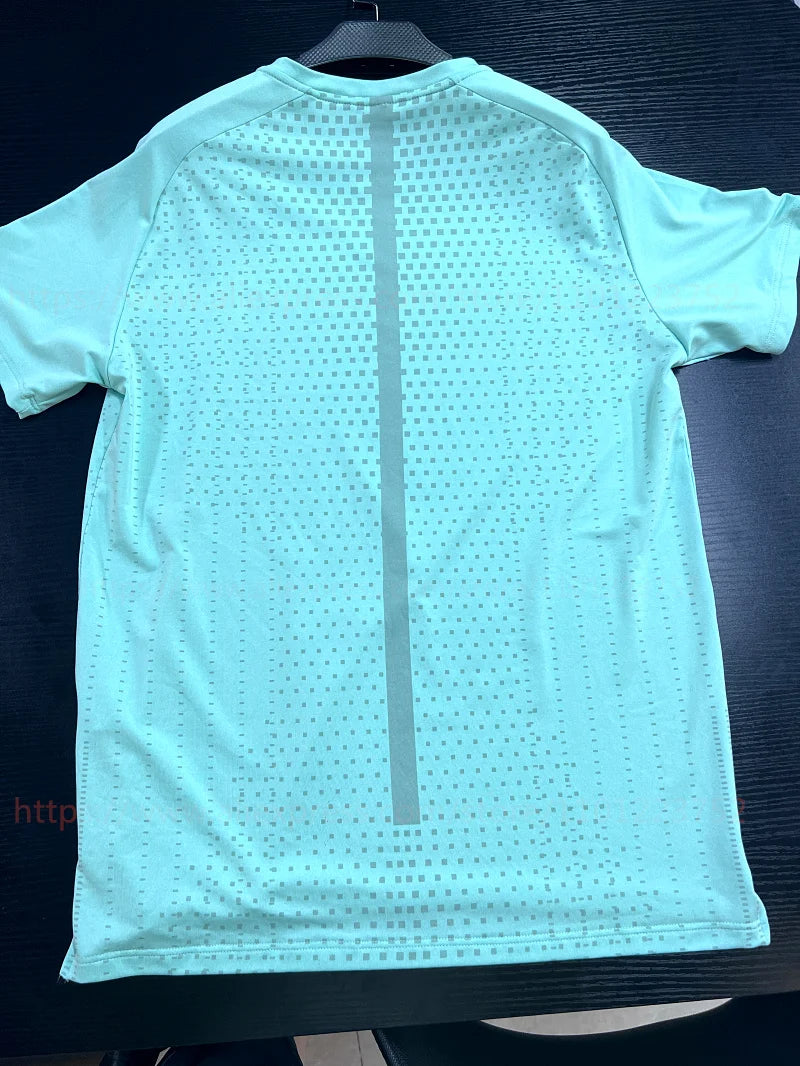 3D Print Gym Shirt Running Casual Outdoor Jogging Breathable Quick Dry Nylon Short Sleeve Training Tee