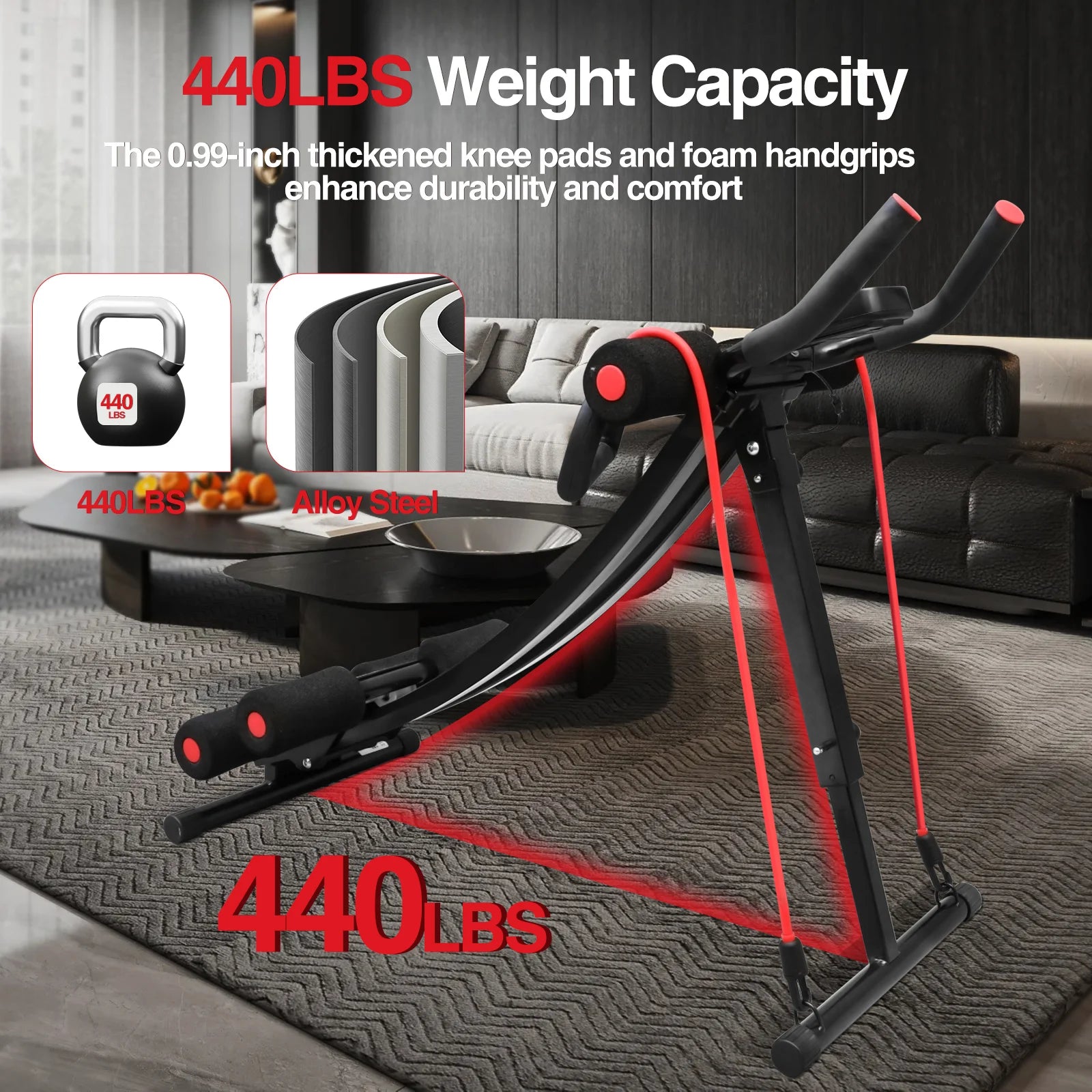 Foldable Core & Abdominal Trainer Fitness Equipment