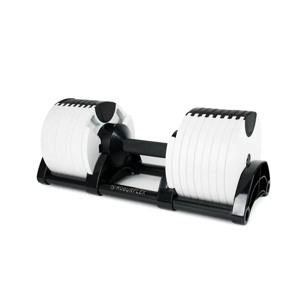 Dumbbell Single 540 Adjustable Dumbbell, 80 lb Max, 5 lb Increments with 20 Weight Settings for Home Gym Fitness