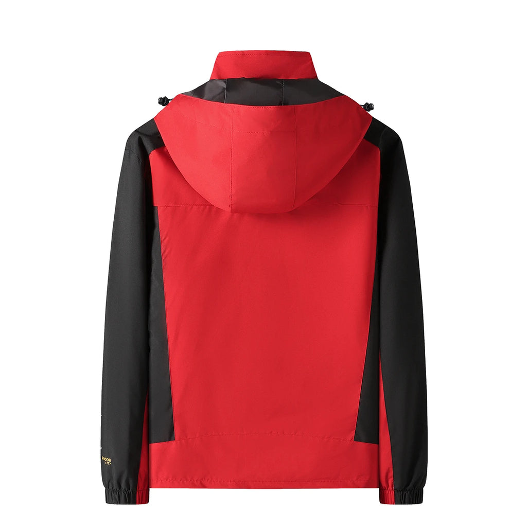 Men’s Waterproof Hiking Jacket Large Size Windproof Outdoor Windbreaker for Camping Hunting Running Trekking Fishing