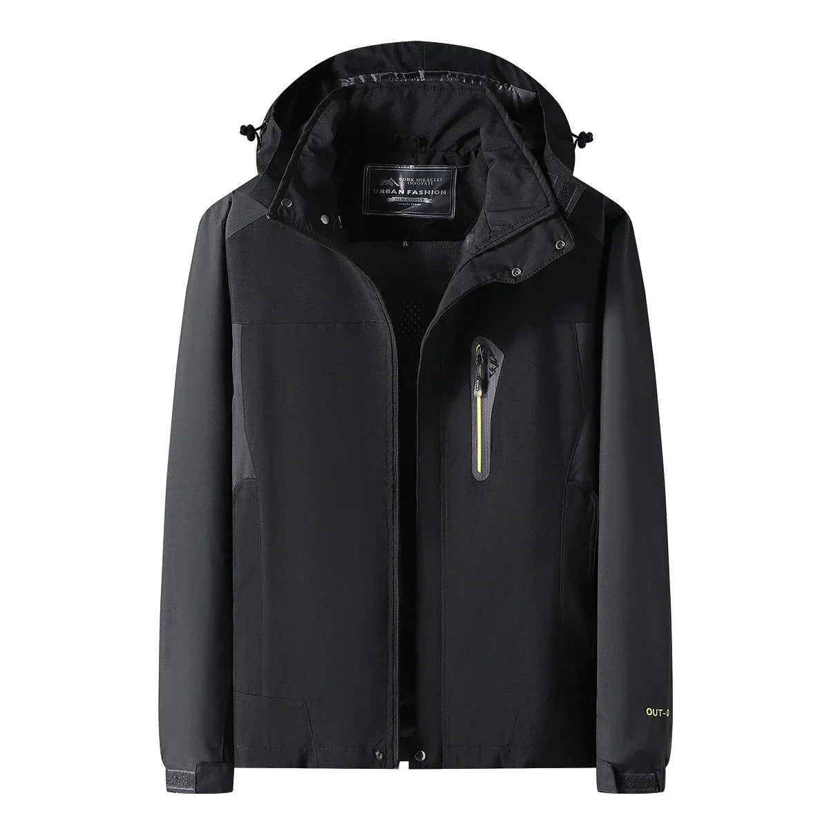 Men’s Waterproof Hiking Jacket Large Size Windproof Outdoor Windbreaker for Camping Hunting Running Trekking Fishing