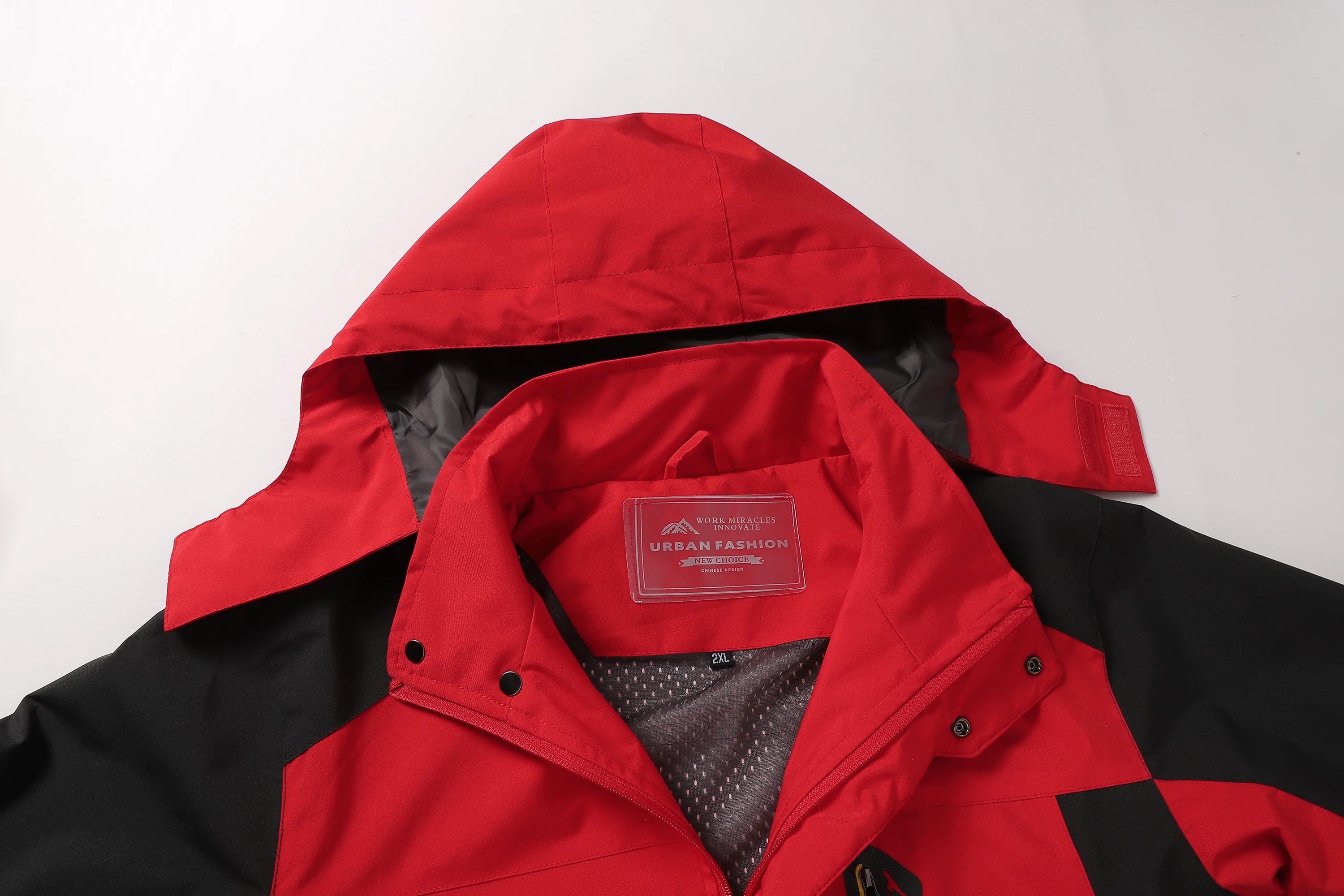 Men’s Waterproof Hiking Jacket Large Size Windproof Outdoor Windbreaker for Camping Hunting Running Trekking Fishing