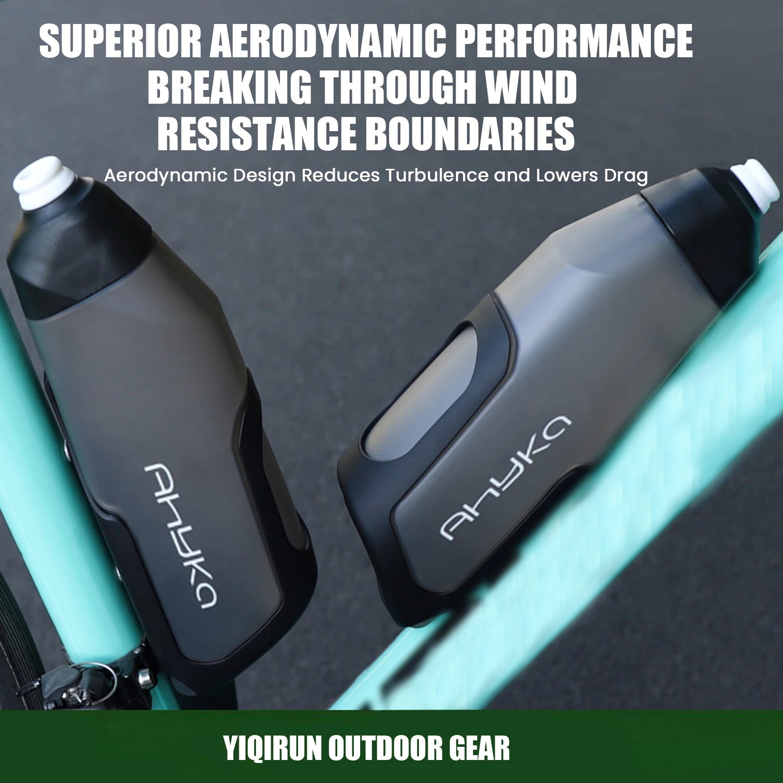 Bicycle Aerodynamic Water Bottle Bracket Set – 600ml Food‑Grade PP5 Soft Squeeze Bottle with Direct Jet Spout for Road Bike & MTB Sports