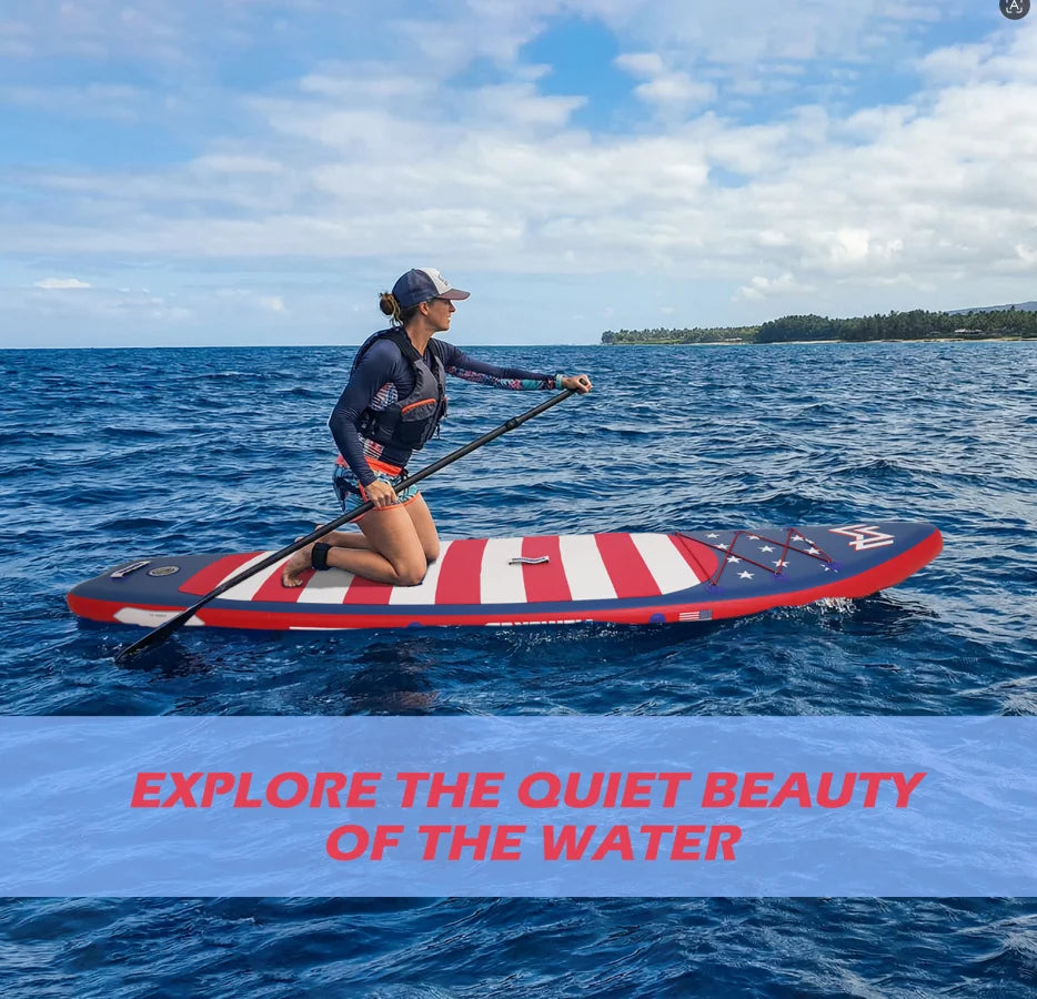 Inflatable Surfboard for Men and Women, Portable Reinforced Paddle Board for Sea Surfing and Lure Fishing