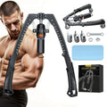 Twister Arm Trainer 3 in 1 Hydraulic Power Chest Workout Equipment with Ab Roller Wheels and Hooks Adjustable 22 to 440lb Arm Trainer