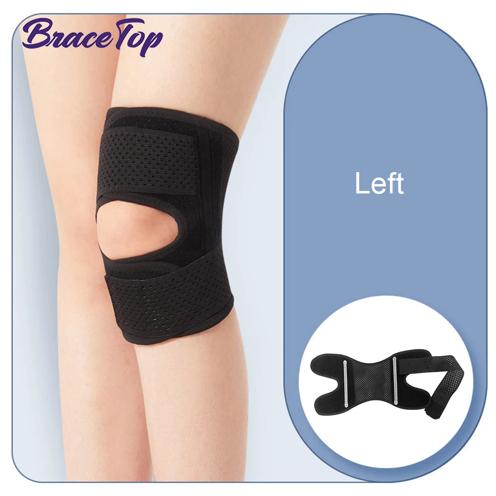 Adjustable Knee Brace with Side Stabilizers