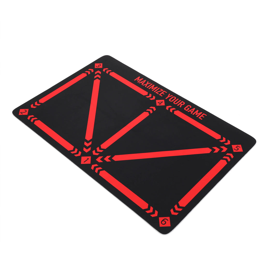 Soccer Ball Control Training Mat Stable Silent Rubber Base Digital Guidance Design Improve Ball Sense Daily Training