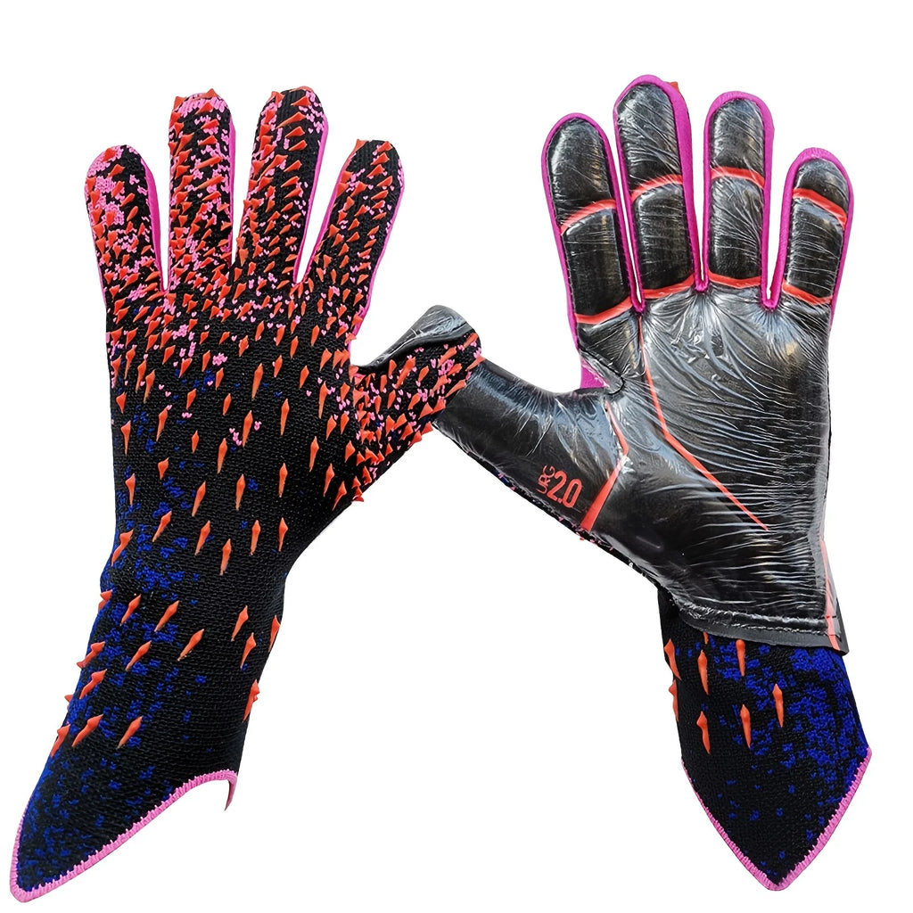 Soccer Goalie Goalkeeper Gloves for Youth and Adults with Enhanced Latex Palm Grip for Game and Training