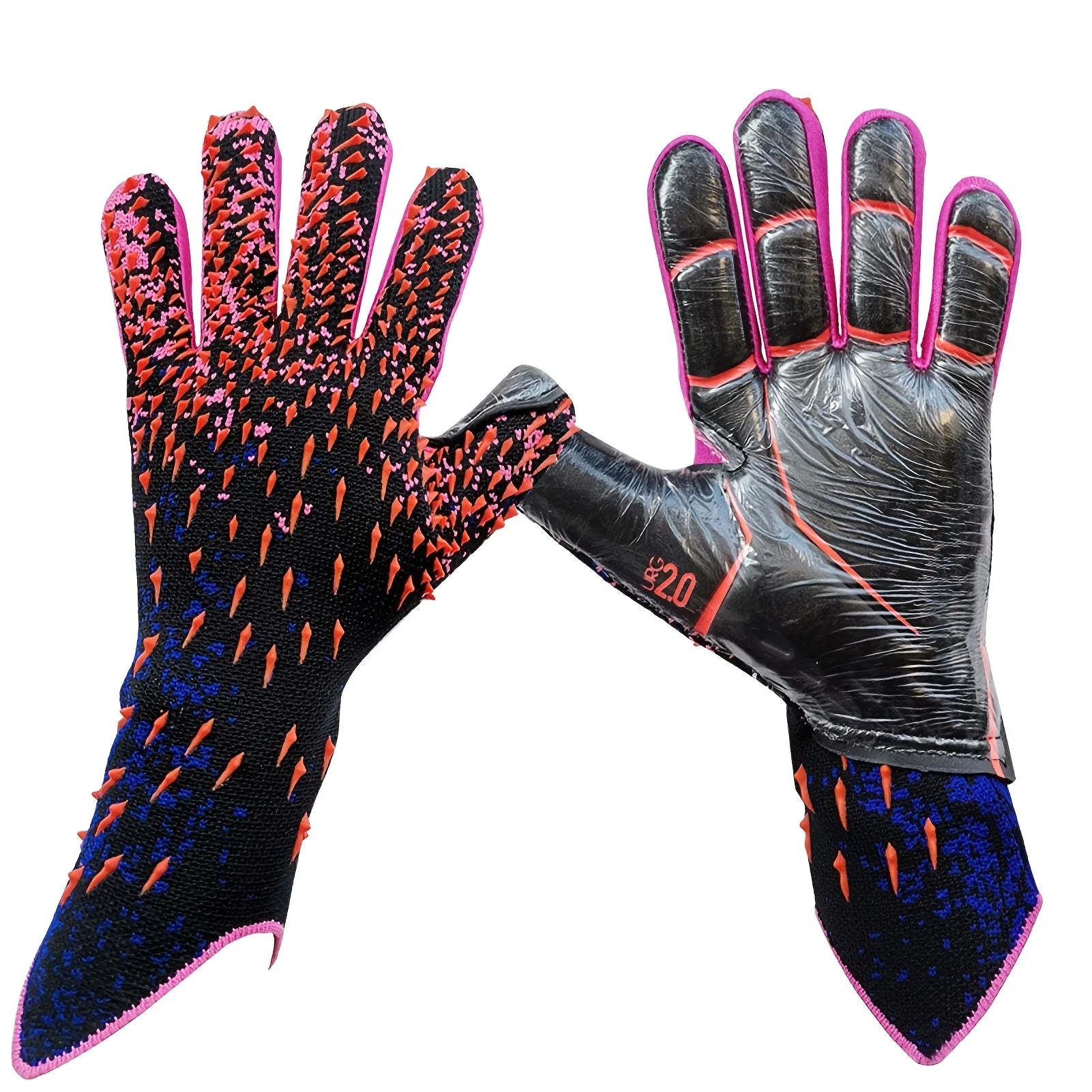 Soccer Goalie Goalkeeper Gloves for Youth and Adults with Enhanced Latex Palm Grip for Game and Training