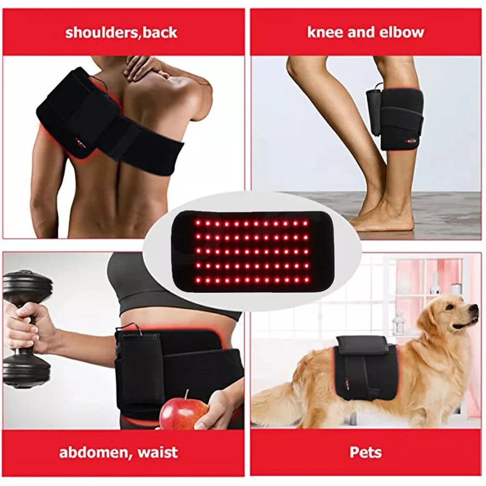 Infrared LED Light for Face and Body Back Knee Hands Feet Relief Portable Heat Pad
