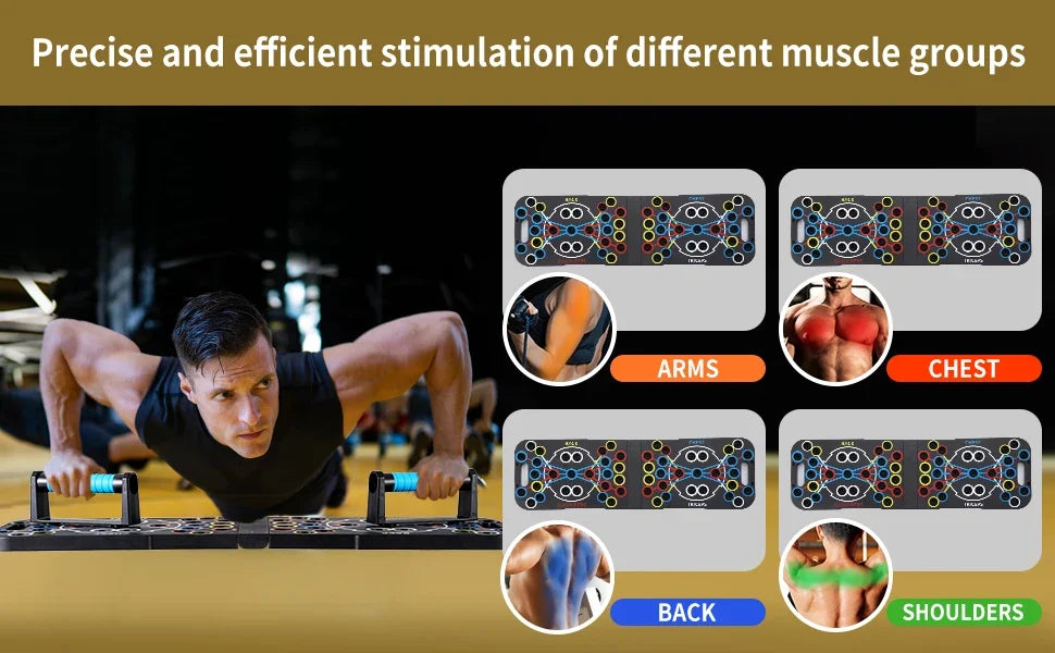 Push Up Support Board Multifunctional Exercise Chest and Abdominal Muscle Training Board for Home Fitness