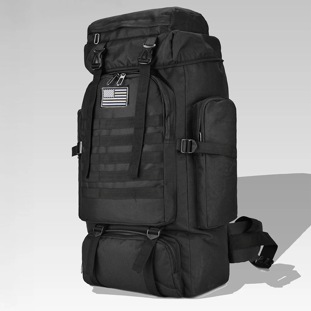 Large 80L 100L Mountaineering Backpack for Hiking Camping Travel and Tactical Outdoor Use