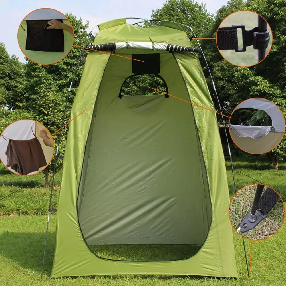 Portable Changing Room for Camping Shower Tent Biking Toilet Beach Quick Set Up Privacy Tent