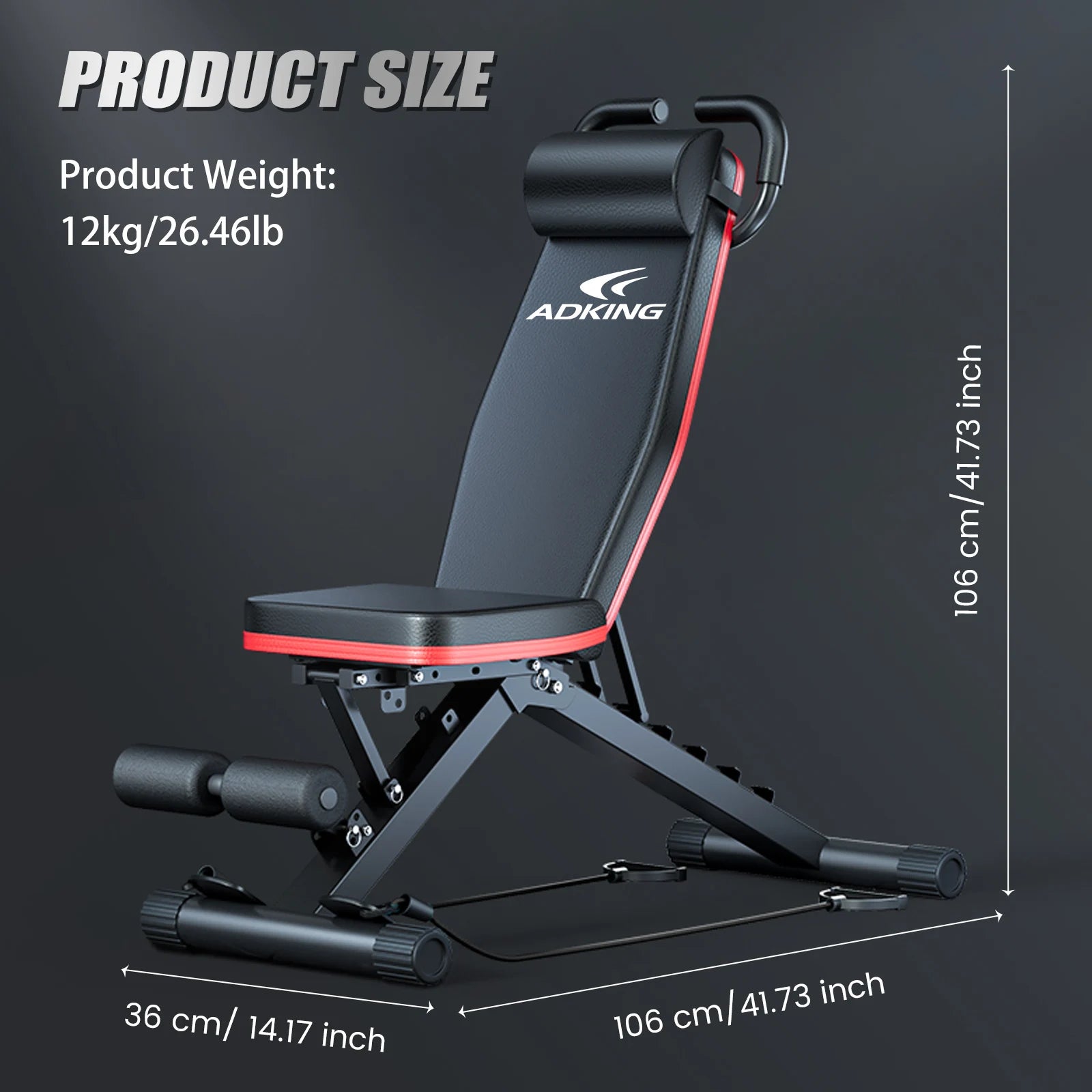 Foldable Weight Bench for Home Gym