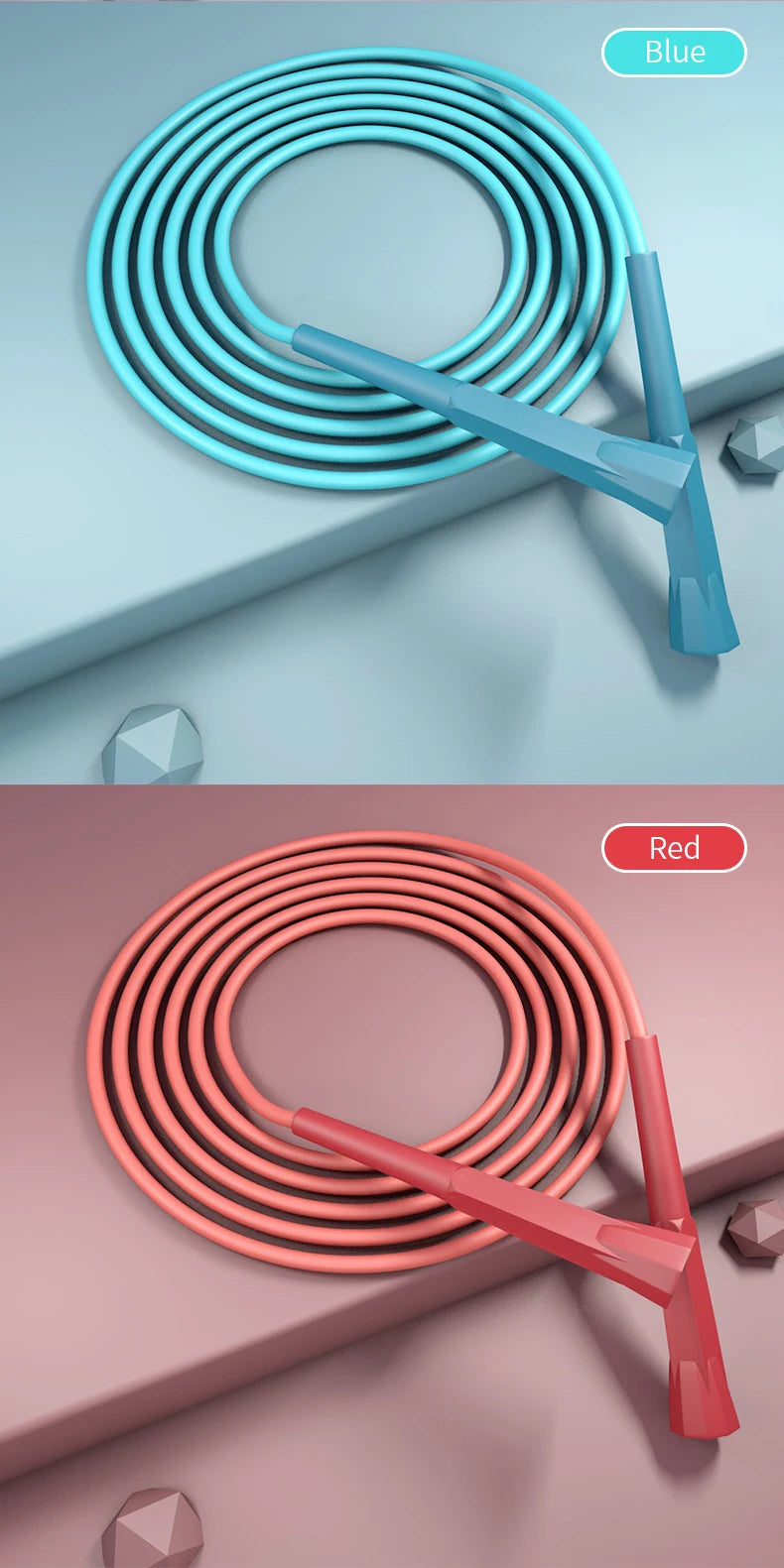 Adjustable Length Skipping Rope Speed Skipping Workout Fitness Rope for Kids and Adults