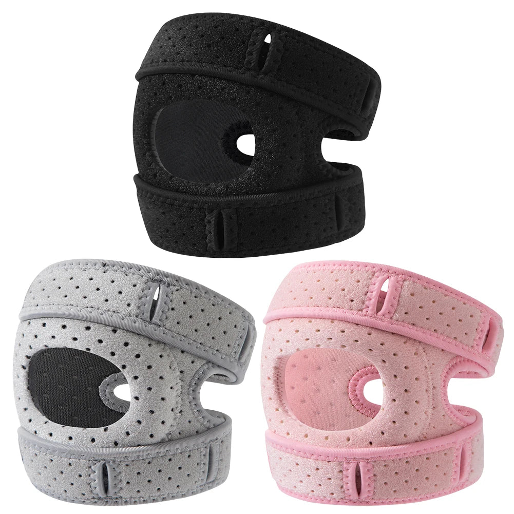 Knee Support Wrap – Adjustable Compression Sleeve with Patella Tendon Strap for Arthritis, Joint Pain, Tendonitis & Ligament Injury Relief