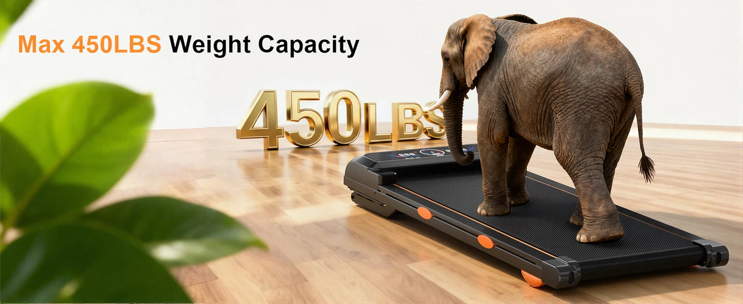 3.5HP Walking Pad Treadmill with 17 Percent Auto Incline, 12 Levels, 450 lb Capacity, RGB UI Screen, 3‑in‑1 Under‑Desk Auto‑Incline Treadmill