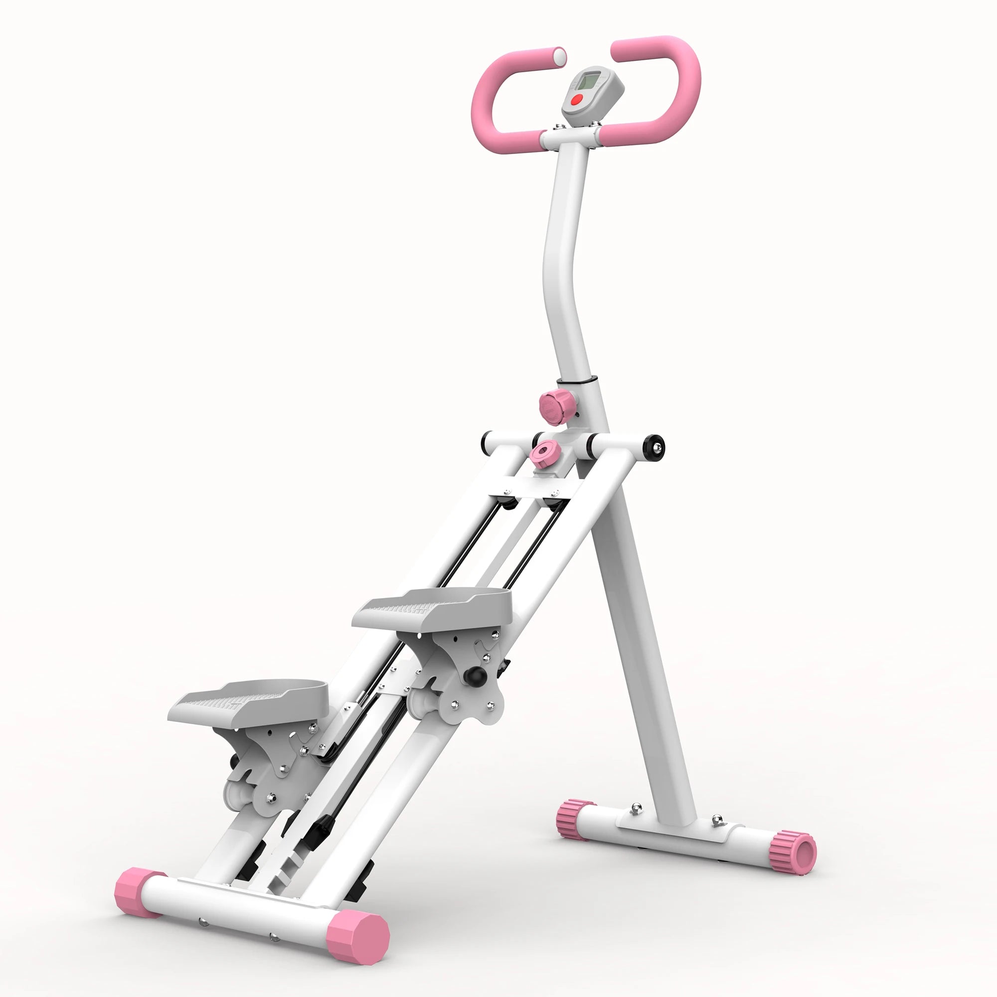 Stair Stepper with Resistance Full Body Vertical Climber for Home Workouts with Adjustable Handlebar and Compact Stable Frame