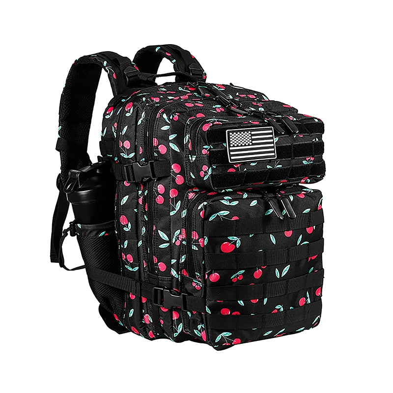 25L 35L 45L Tactical Backpack Small Athlete Gym Bag for Men Women Outdoor Travel Hiking Molle Rucksack with Bottle Holder