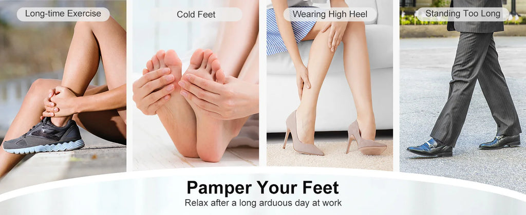 Foot Massager with Heating Therapy, Shiatsu Deep Kneading Roller for Muscle Relaxation and Pain Relief, Electric Foot Massage Machine