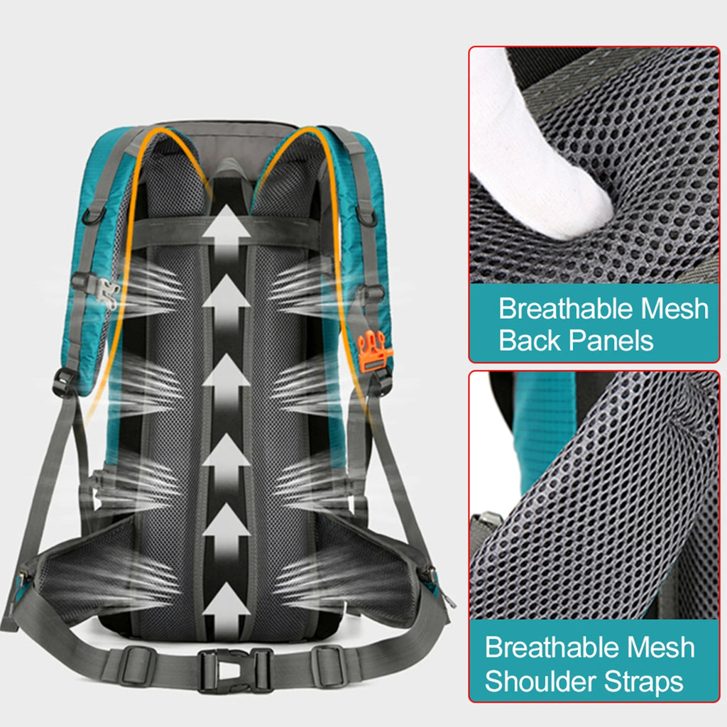 70L Hiking Backpack Camping Climbing Rucksack Travel Trekking Mountaineering Bag Outdoor Sports Waterproof Backpack