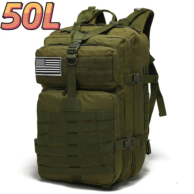 30L/50L 1000D Nylon Waterproof Trekking Fishing Hunting Backpack Outdoor Rucksack Tactical Sports Camping Hiking