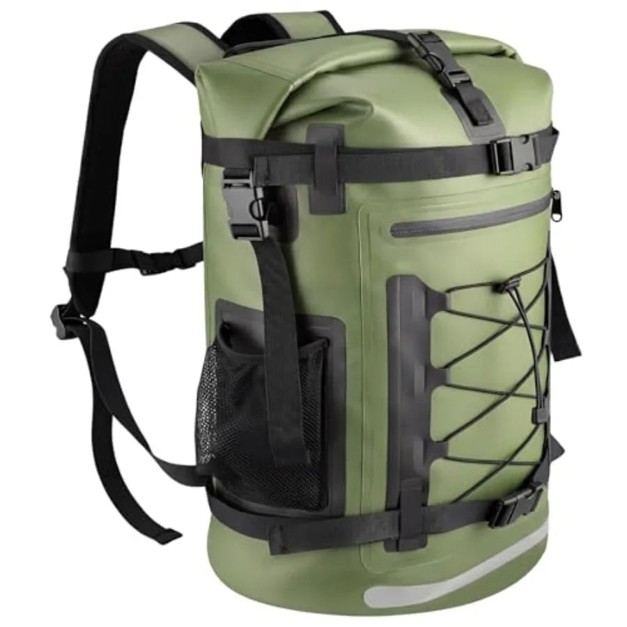 Waterproof Backpack 40L Heavy Duty Dry Bag Backpack Roll‑Top Hiking Travel Backpack Floating Waterproof Bag for Kayaking