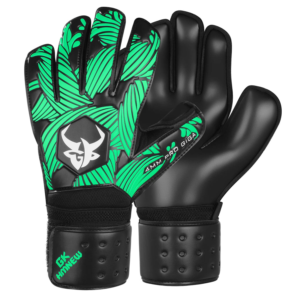 Soccer Goalie Goalkeeper Gloves Strong Grip with Finger Protect and 4+3mm Latex for Kids Youth and Adults