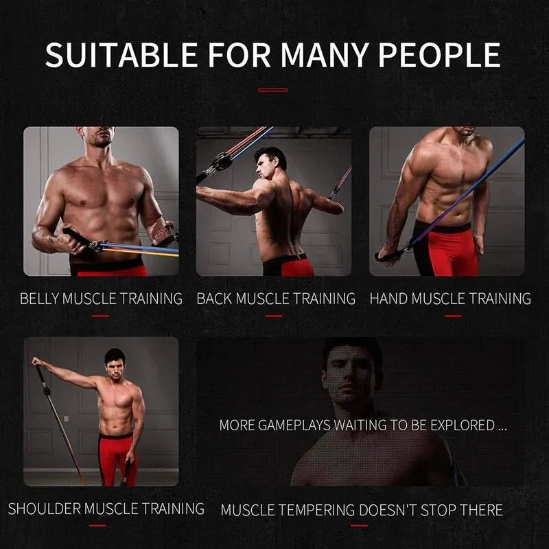 Resistance Bands with Handles Exercise Bands Workout Bands with Handles for Men Women Strength Training Equipment at Home
