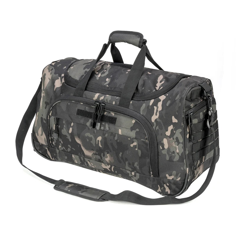 50L Waterproof Gym Bag Men Sports Travel Bag Military Tactical Duffle Outdoor Fitness Training Bag