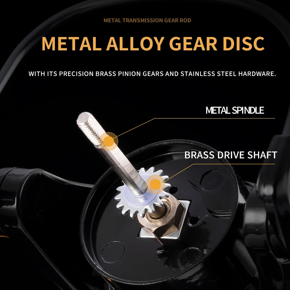 HM NEW Fishing Reel Spinning Reel Metal Reel Cup 10 kg Max Drag Power High‑Speed Spinning Wheel for Any Water Body