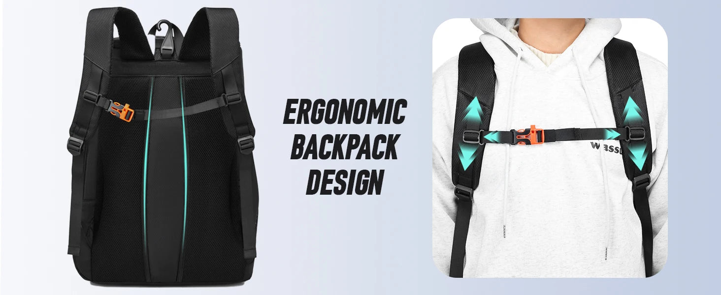 Football Backpack Men Basketball Backpack Outdoor Soccer Storage Bag Training Sports Knapsack with Shoe Compartment