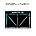 Soccer Ball Control Training Mat Stable Silent Rubber Base Digital Guidance Design Improve Ball Sense Daily Training