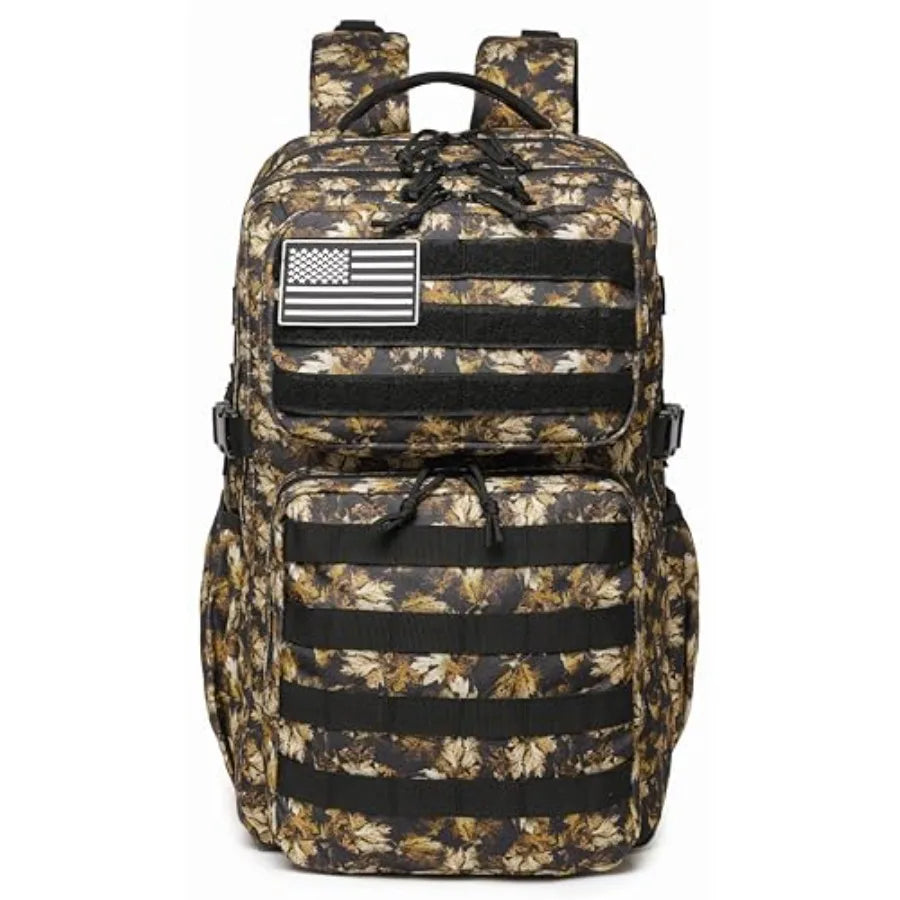 Military Tactical Backpack for Men Waterproof Daypack 3 Day Assault Pack Molle Bag with Water Bottle Holder
