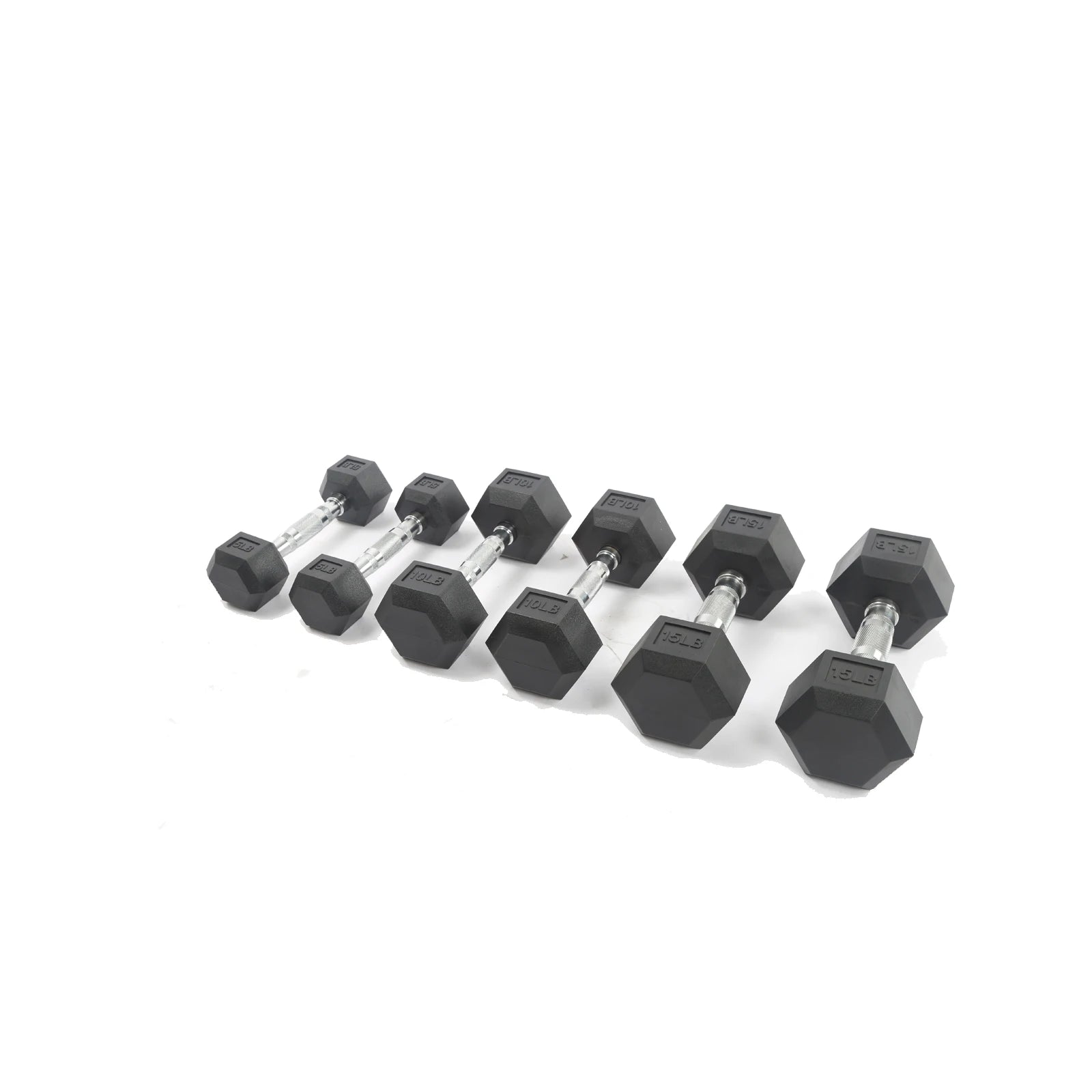 Hex Dumbbells Set with Dumbbell Rack, Rubber Coated for Weightlifting and Home Gym