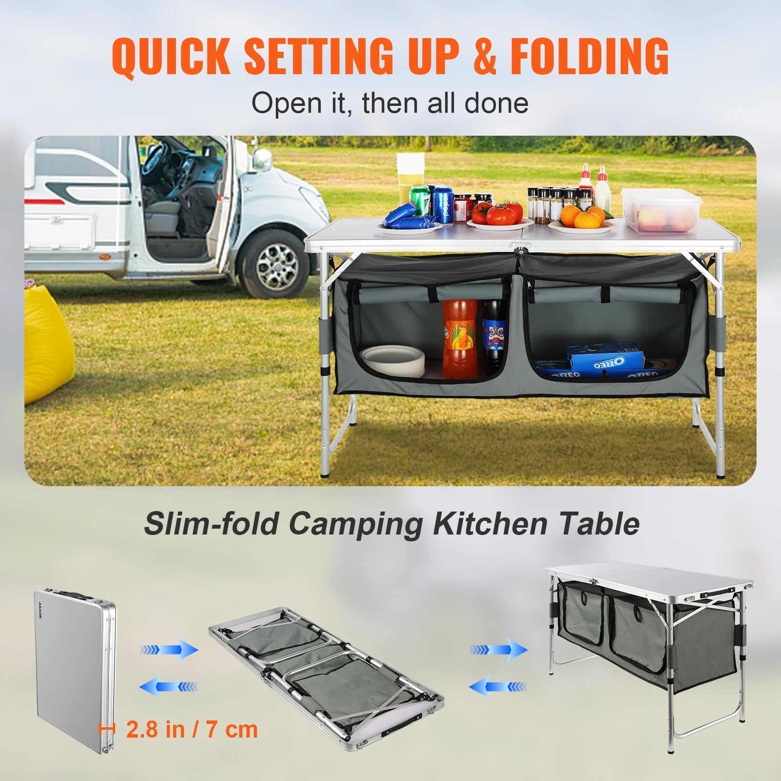Folding Camping Table MDF Camping Table