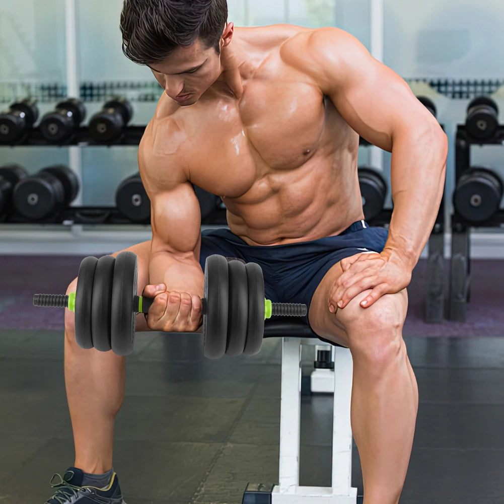 Multi‑Function Adjustable Dumbbells — 44/66/88 lb Free Weight Set with Barbell Connector for Home Training