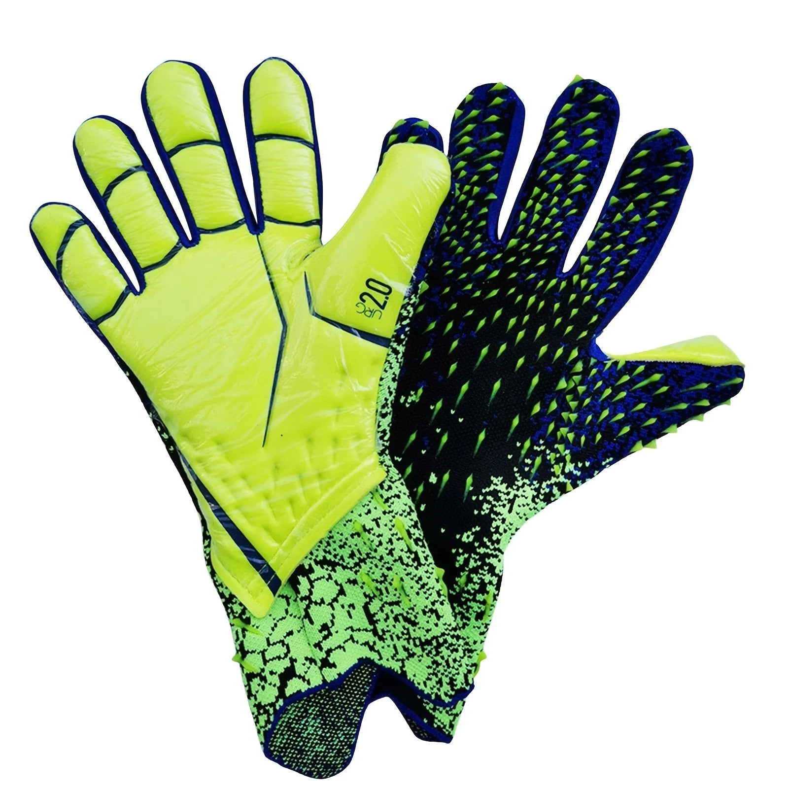 Soccer Goalie Goalkeeper Gloves for Youth and Adults with Enhanced Latex Palm Grip for Game and Training