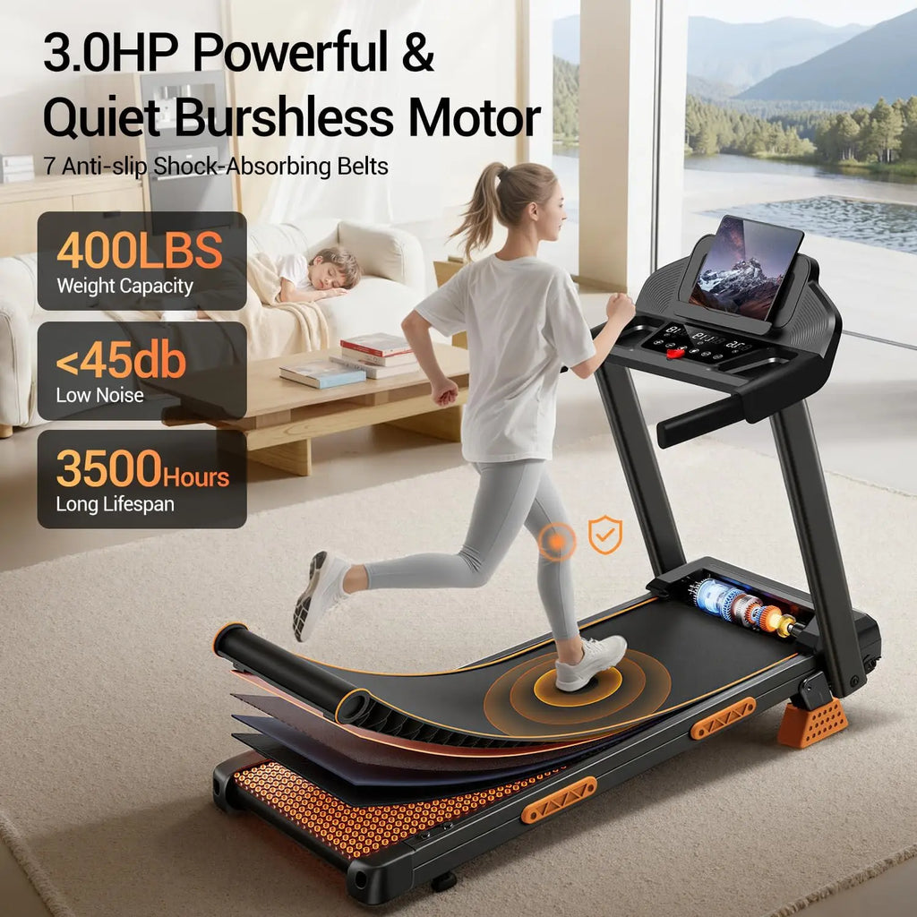 14 Percent Treadmill for Home with Handle 3 in 1 Portable Treadmill with Incline Foldable Treadmill