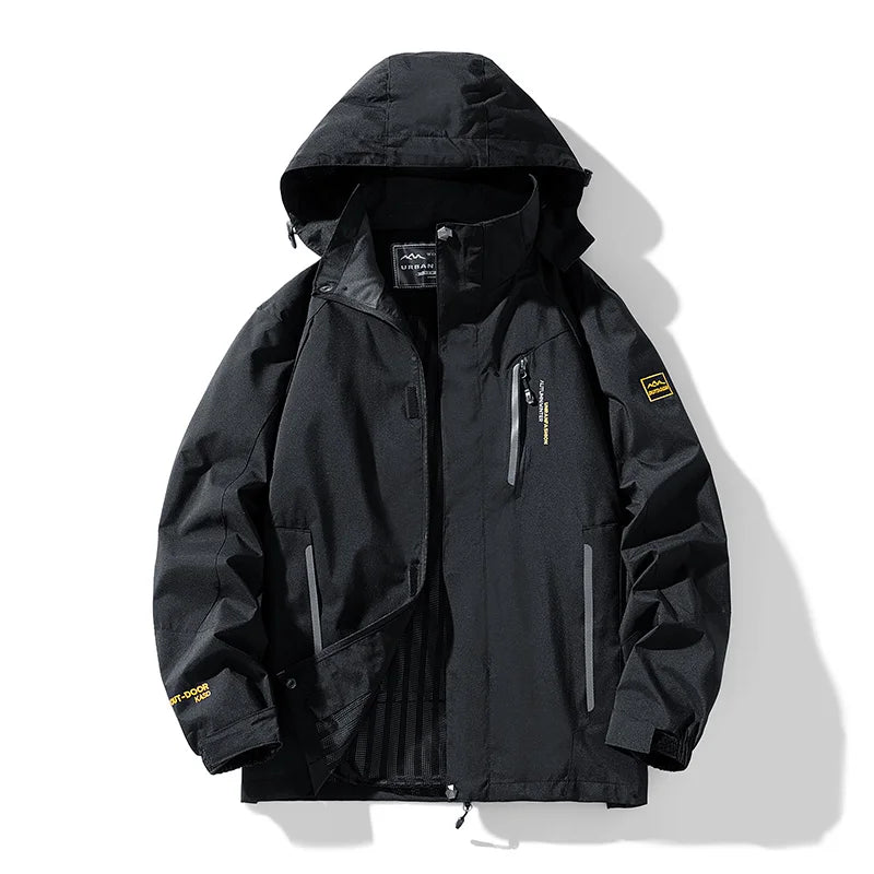 Men's Waterproof Hiking Jacket Large Size Windproof Windbreaker Camping Hunting Running Trekking Fishing Coat Men Outdoor